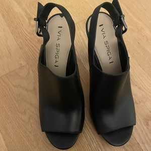 Via Spiga peep toe bootie